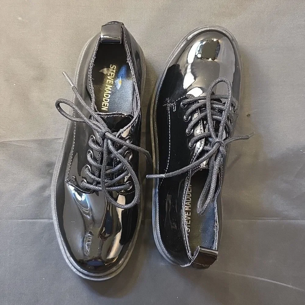 BRAND NEW STEVE MADDEN LACE-UP PLAFORM GIRLD LOAFER G1